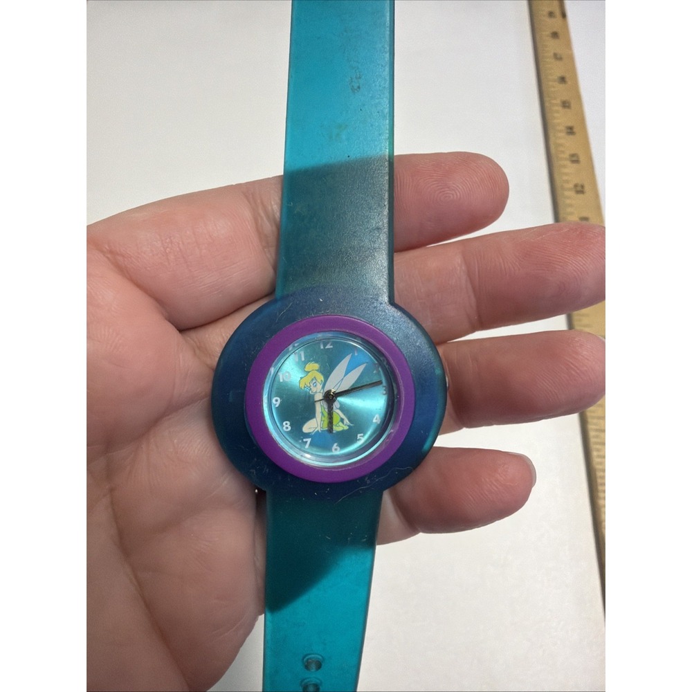 Official Disney Store Tinker Bell Adult Watch – Plastic Turquoise Strap